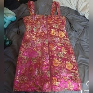 Forever 21 Pink and Gold Sheath Mini Dress for Prom